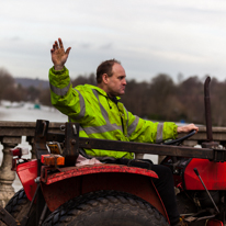 Henley-on-Thames - 08 January 2014 / This guys was keen to be photographed...