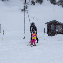 La Plagne - 05 February 2014 / Alana skiing very well