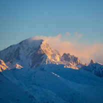 La Plagne - 06 February 2014 / Beautiful views of the mountain of the Alps