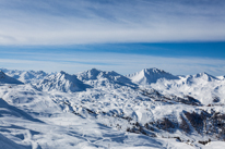 La Plagne - 06 February 2014 / Beautiful views of the mountain of the Alps