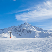 La Plagne - 06 February 2014 / Beautiful views of the mountain of the Alps