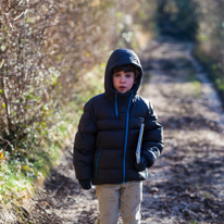 Maidensgrove - 15 February 2014 / He's got his Wildlife Detective book under the arm...