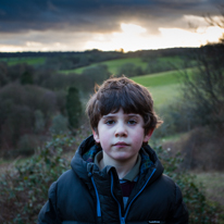 Maidensgrove - 15 February 2014 / Oscar feeling a bit tired about 3km of walk in the mud