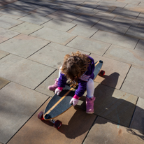 Henley-on-Thames - 16 February 2014 / Alana playing with my longboard