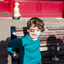 Henley-on-Thames - 16 February 2014 / Oscar getting his face painted as a Pirate