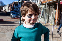 Henley-on-Thames - 16 February 2014 / Oscar getting his face painted as a Pirate