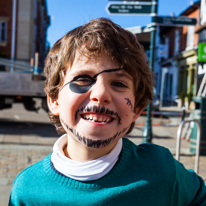 Henley-on-Thames - 16 February 2014 / Oscar getting his face painted as a Pirate