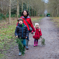 Cliveden - 23 February 2014 / The whole family walking in the woods