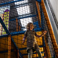 Reading - 01 March 2014 / Alana playing in the jungle gym