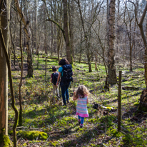 Maidensgrove - 09 March 2014 / Alana, Jess and Oscar roaming around Warburg Forest Nature Reserve