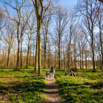 Henley-on-Thames - 16 March 2014 / Alana and Jess walking in the woods