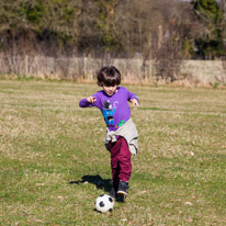 Henley-on-Thames - 16 March 2014 / Our future mega footballer...