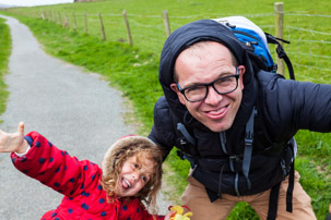 Dinas Island - 12 April 2014 / Alana and me making some faces...