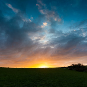 Dinas Island - 12 April 2014 / Sunset on Dinas Island Farm