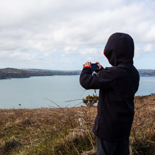 Dinas Island - 13 April 2014 / Oscar taking photos