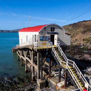 Ramsey Island - 14 April 2014 / The RNLI boat