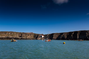 Ramsey Island - 14 April 2014 / Leaving the coast