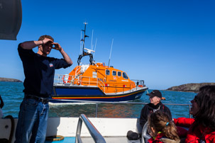 Ramsey Island - 14 April 2014 / Passing by the new RNLI boat