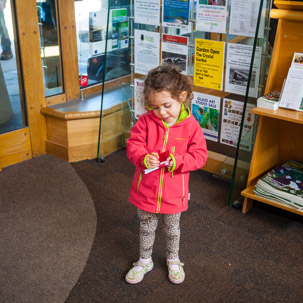 St Davids - 14 April 2014 / Alana taking notes