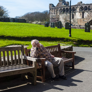 St Davids - 14 April 2014 / A resting man