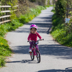 Cardigan - 15 April 2014 / Alana cycling for real for the first time