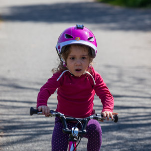 Cardigan - 15 April 2014 / Alana cycling for real for the first time