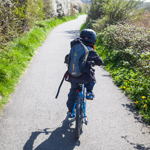 Cardigan - 15 April 2014 / Oscar cycling like a pro