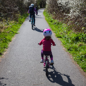 Cardigan - 15 April 2014 / Alana cycling her fair share...