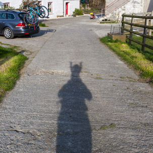 Dinas Island - 15 April 2014 / Alana and her shadow
