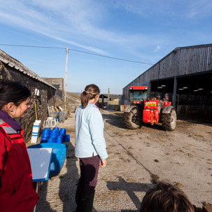 Dinas Island - 15 April 2014 / Great visit of the farm with the owner Lynda