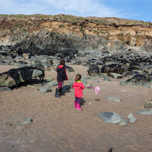 Whitesand Beach - 16 April 2014 / Rock pooling on Whitesand Beach