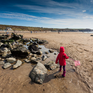 Whitesand Beach - 16 April 2014 / Rock pooling on Whitesand Beach