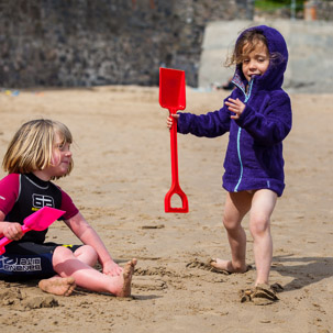 Tenby - 17 April 2014 / Sky and Alana