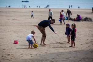 Tenby - 17 April 2014 / Football on the beach