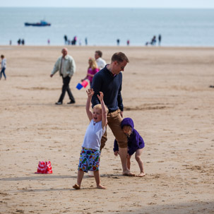 Tenby - 17 April 2014 / Football on the beach