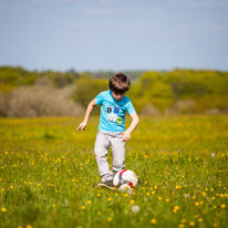 Maidensgrove - 03 May 2014 / oscar playing with his football...