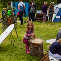 Braziers Park - 05 May 2014 / Alana trying to crack a coconut