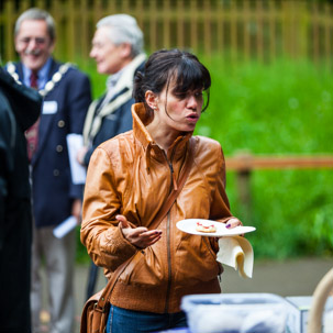 Henley-on-Thames - 23 May 2014 / Jess eating a scone