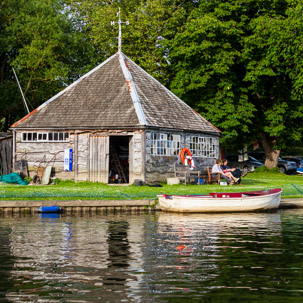 Henley-on-Thames - 11 June 2014 / Sailing club from the River