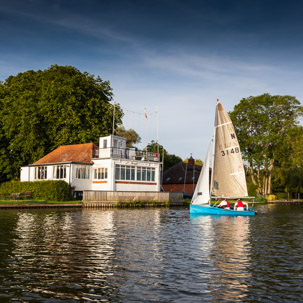 Henley-on-Thames - 11 June 2014 / Sailing club from the River