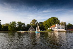 Henley-on-Thames - 11 June 2014 / Sailing club from the River