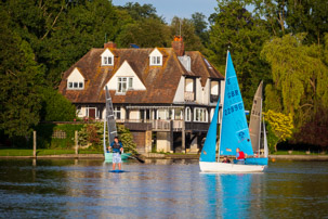 Henley-on-Thames - 11 June 2014 / Sailing club from the River