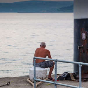 The Isles of Scilly - 19 July 2014 / This guy was fishing... quietly...