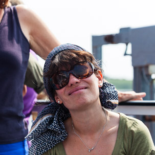 The Isles of Scilly - 26 July 2014 / JEss on the boat back to Penzance