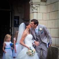 Saumur - 02 August 2014 / Cecile and Charles-Edward Jefford at their wedding