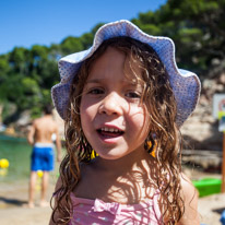 Begur - 28 August 2014 / Alana and the beach