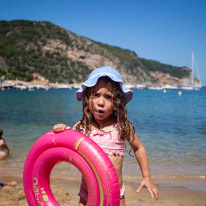 Begur - 28 August 2014 / Alana and the beach