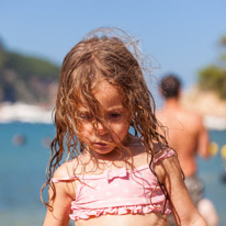 Begur - 28 August 2014 / Alana and the beach