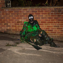 Henley-on-Thames - 31 October 2014 / This was so funny as this guy played the zombie on the street...