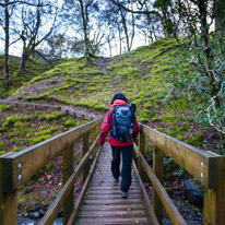 Brecon - 22 November 2014 / Jess at the start of the walk up